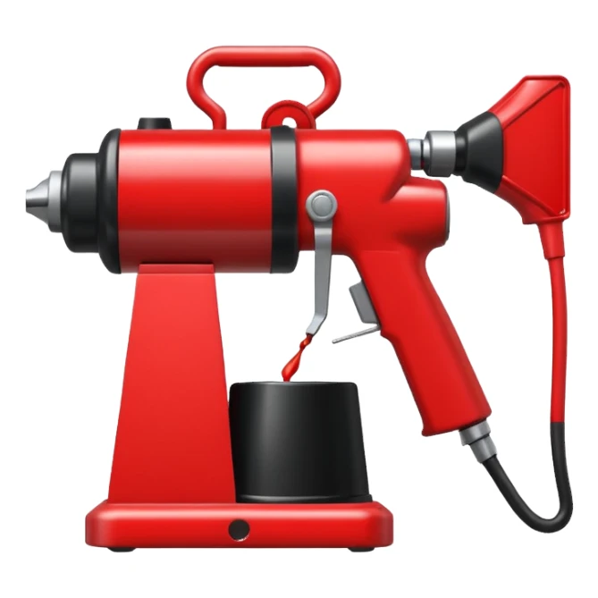 spraying paint machine sticker