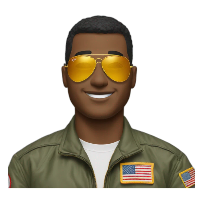 Top Gun with Ray-Ban sticker