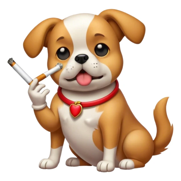 Chien qui fume sticker