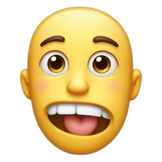 mewing shush sticker