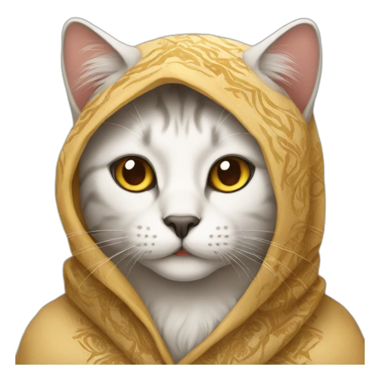 cat with Arab clothes sticker