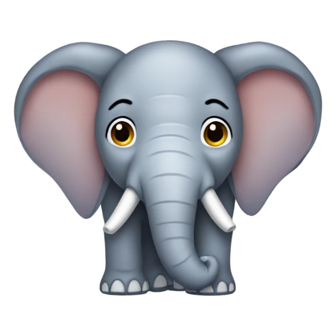 Elephant with ear muffs sticker