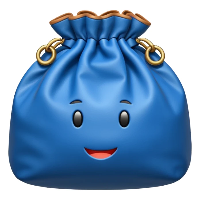 blue money bag sticker