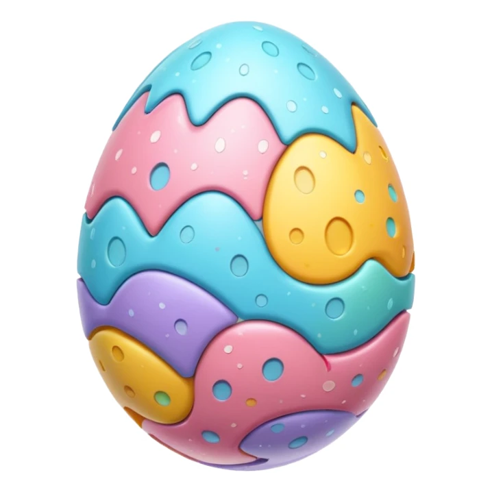 Easter egg sticker