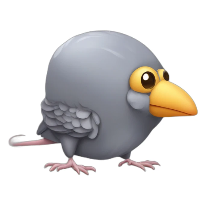 Rat mixed with a bed bug and a pigeon sticker