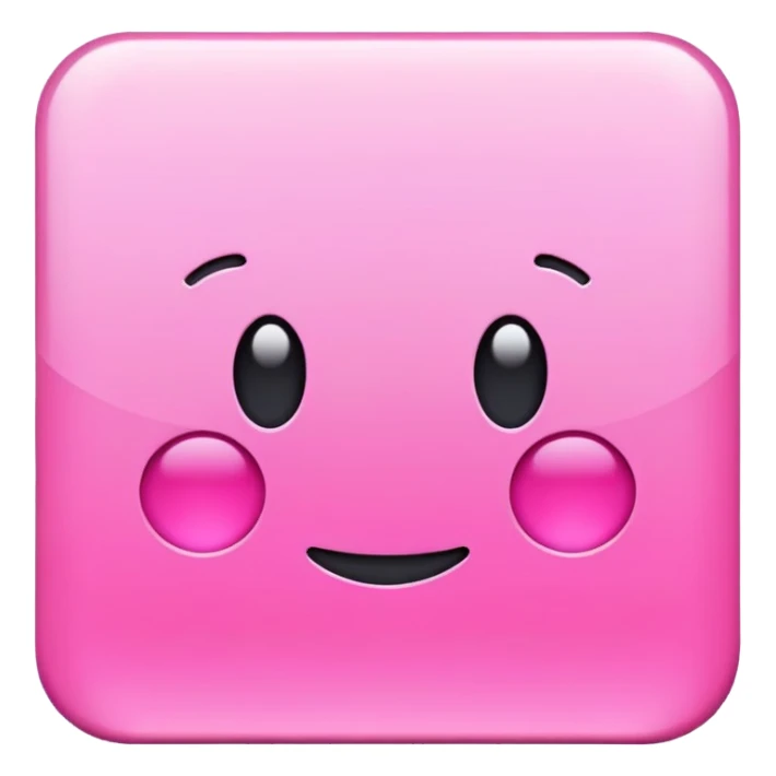 OK text in a pink square sticker