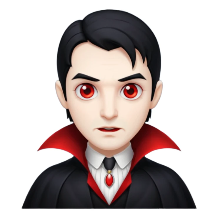cute hide dracula no background sticker