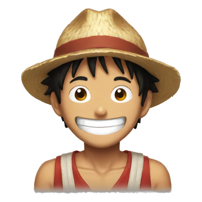 Brown Luffy Smilling sticker