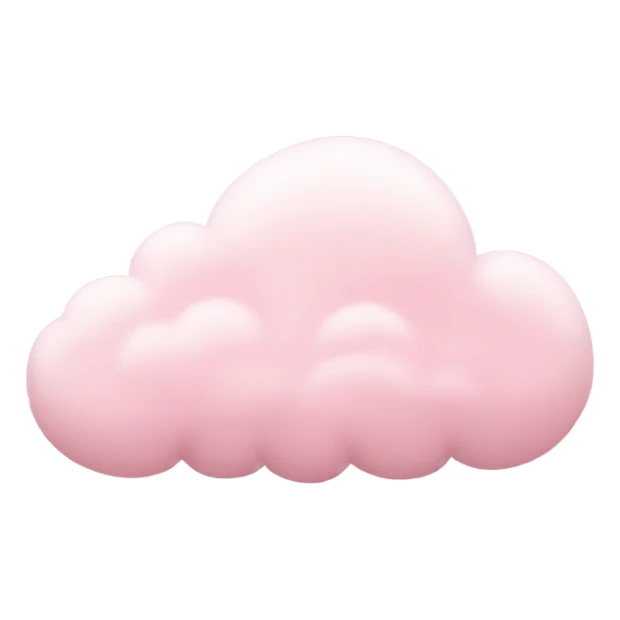 pastel pink cloud sticker