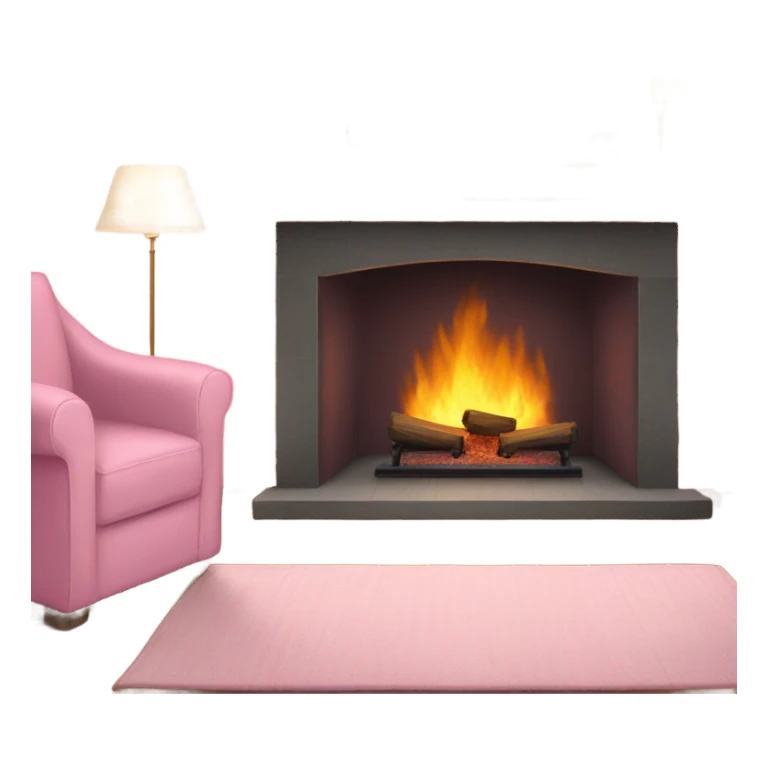 Winter Pink FirePlace sticker