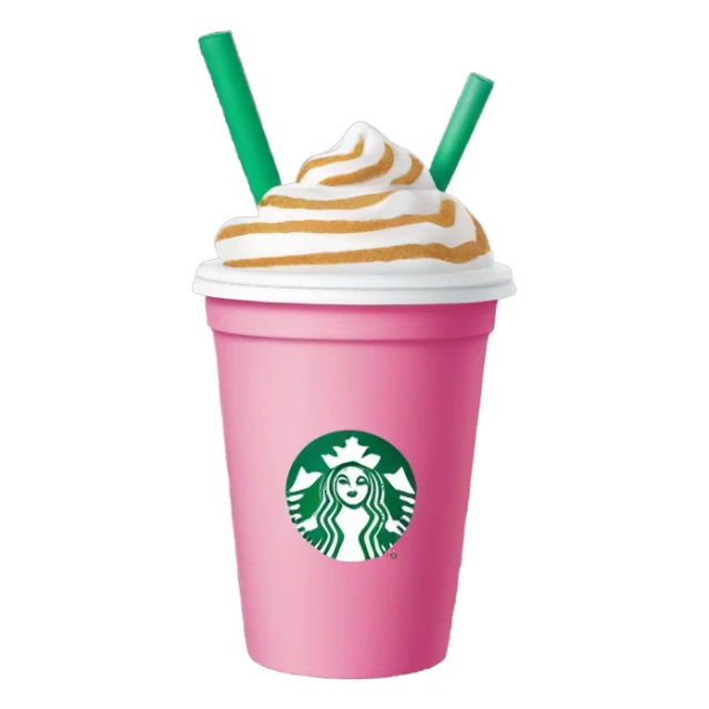 Pink Starbucks cute sticker