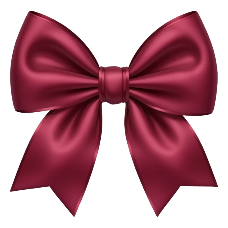 burgundy bow sticker