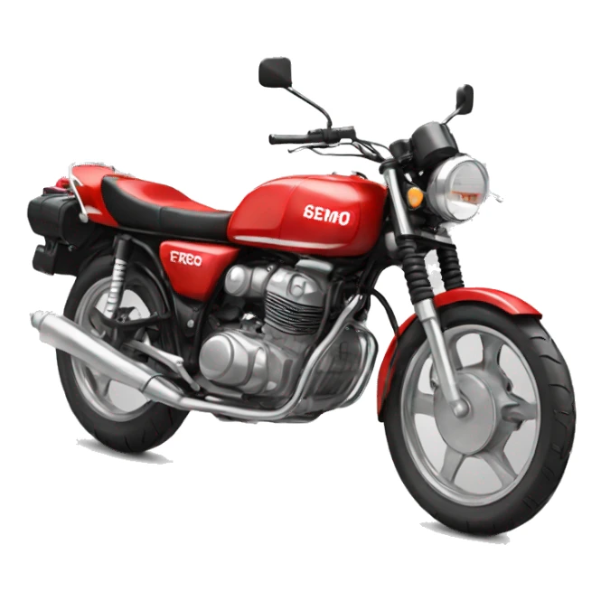 A red splendor motorbike  sticker