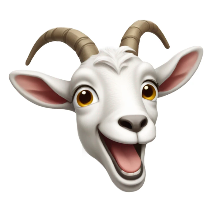 Laughing goat sticker