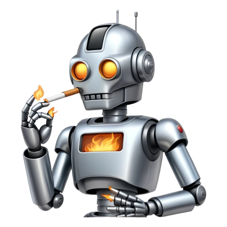 sorayama smoking chrome sticker