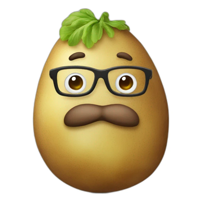 Nerdy Potato Man sticker