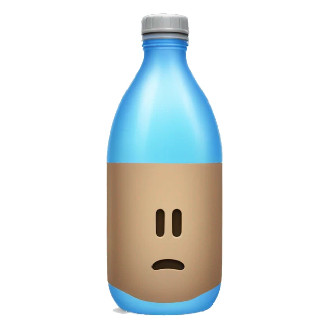 water bottle no face sticker