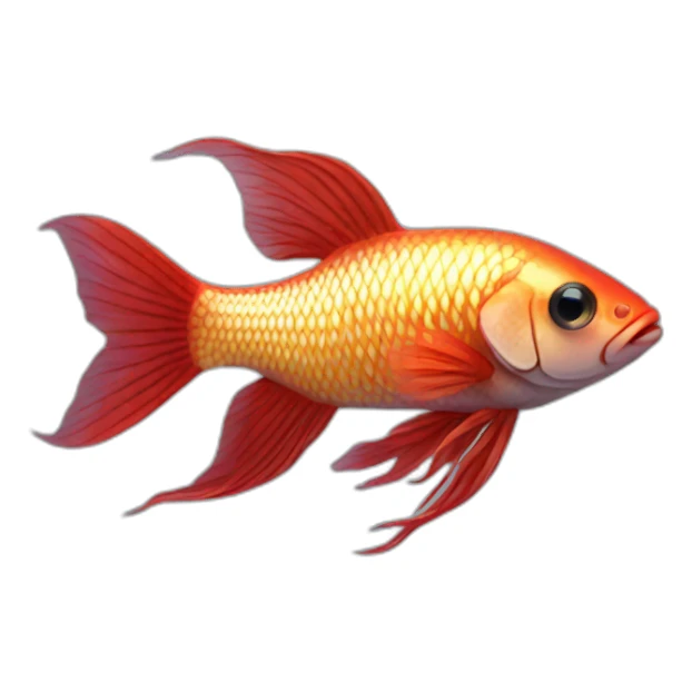 beta fish sticker