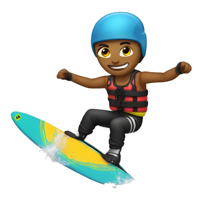Wakeboarder sticker
