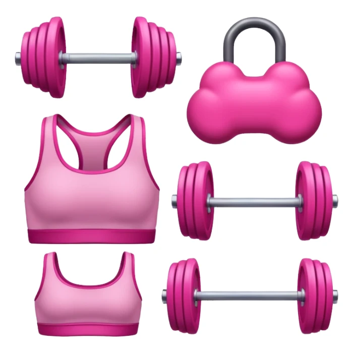 Gym elements pink  sticker