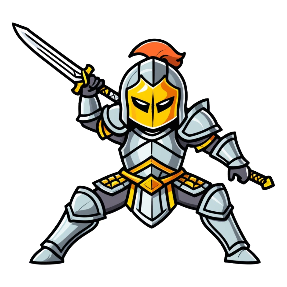 Epic cinematic battle sticker