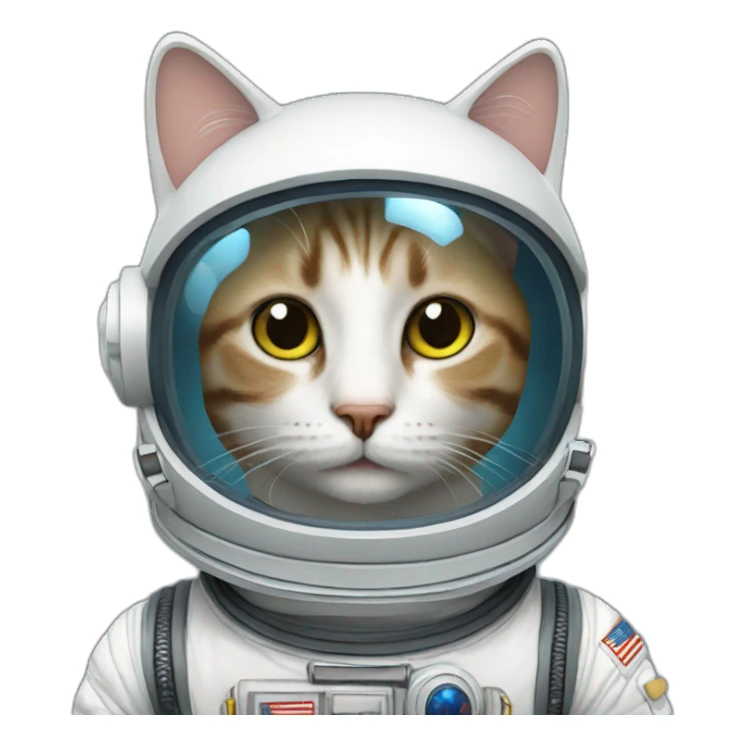 Cat with Space suit sticker