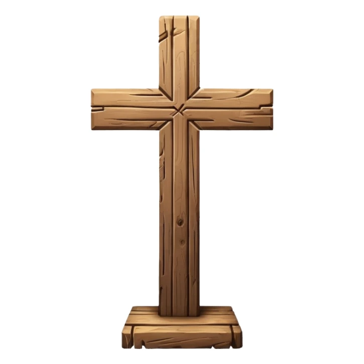 Christian cross  sticker