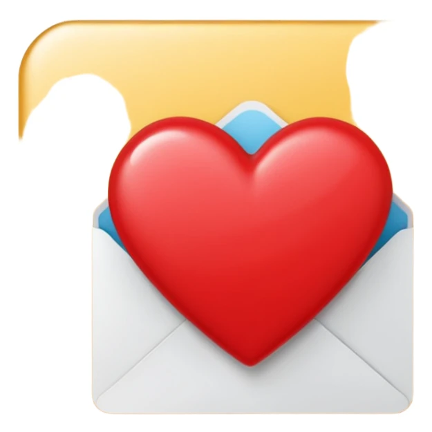 red greeting card sticker