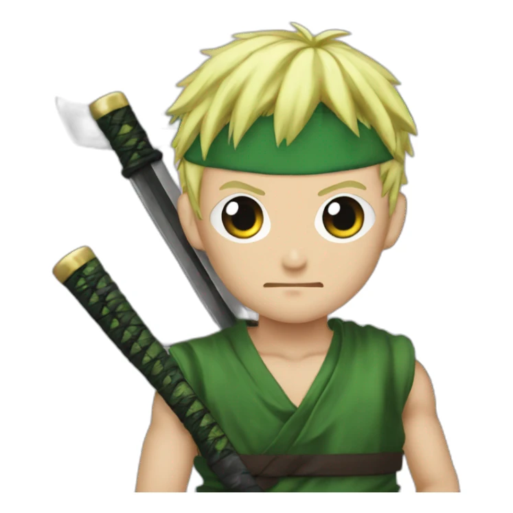 roronoa Zoro avec des sabres sticker