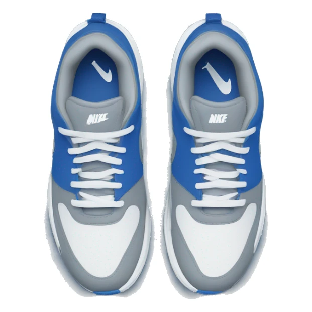 nike sneakers “Initators” blue + gray + white sticker