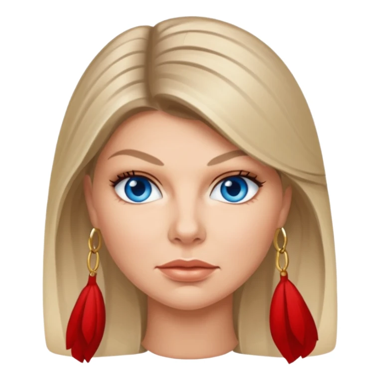 Fergie with blue eyes sticker