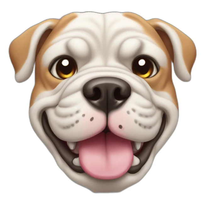 bull dog sticker