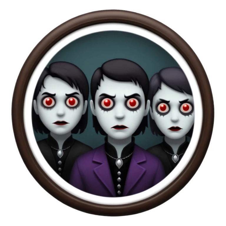 Spooky killer on mirror behind me sticker