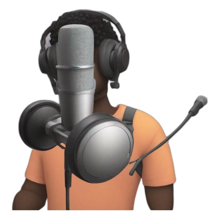 Moona recording podcast sticker