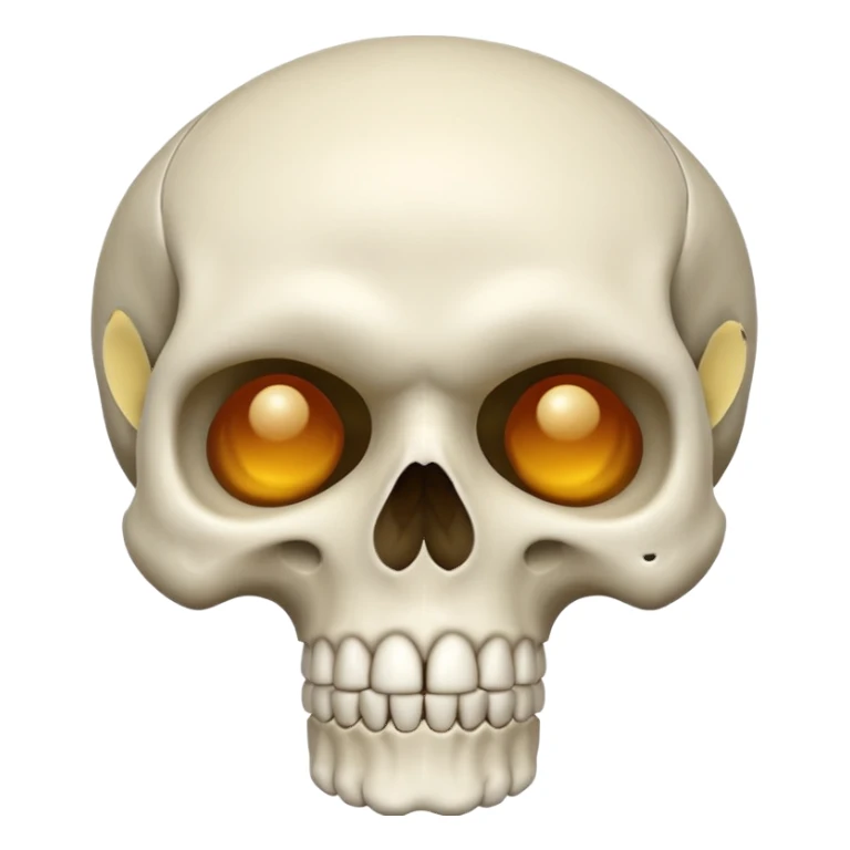 Skull mewing sticker