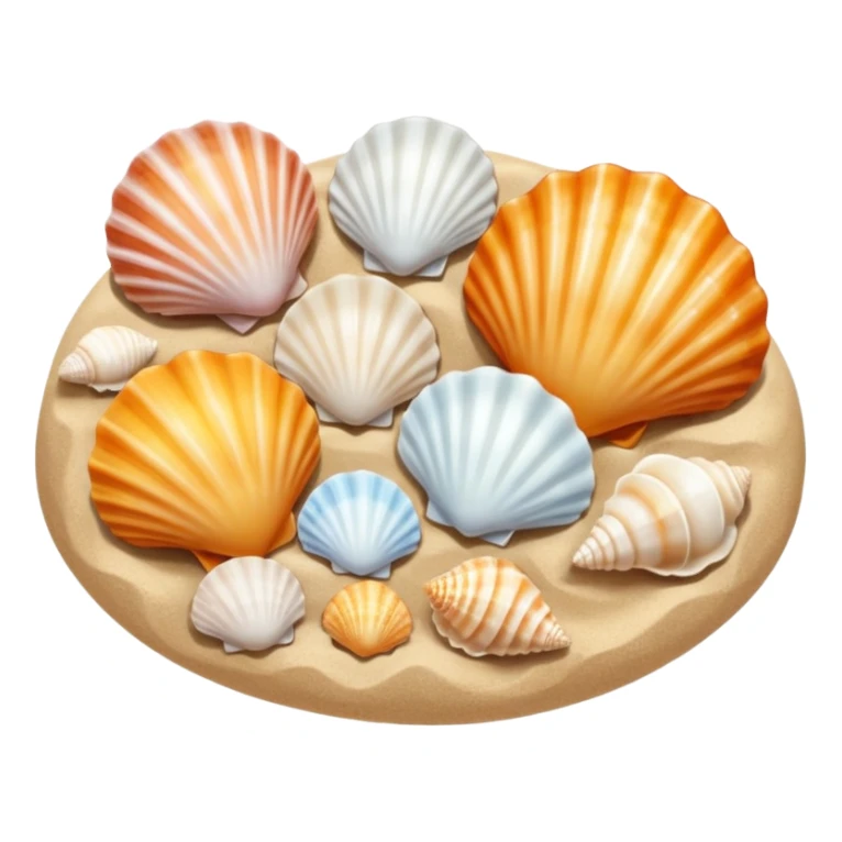 Shells at an ocean/beack  sticker