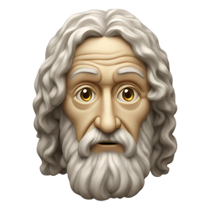 da vinci sculpture sticker