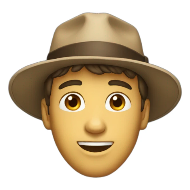 guy with hat wow sticker