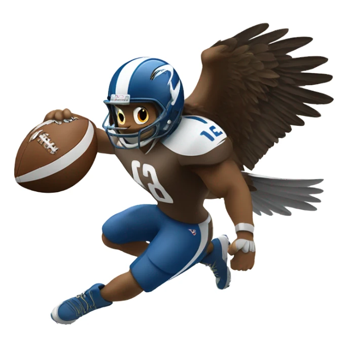 Eagle football sticker