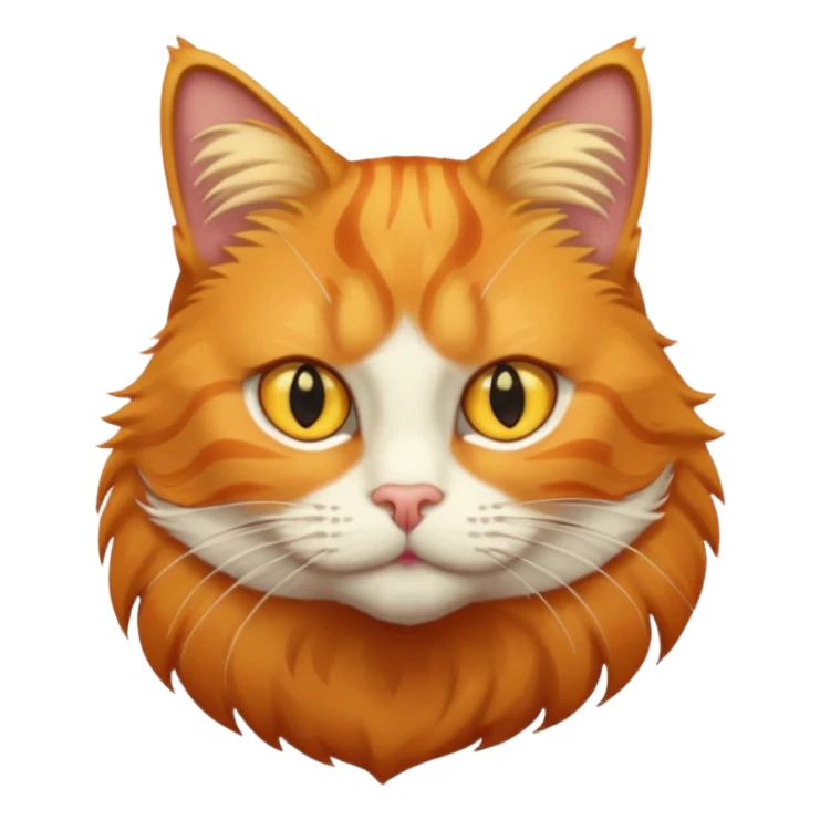 orange tabby cat: yellow eyes sticker