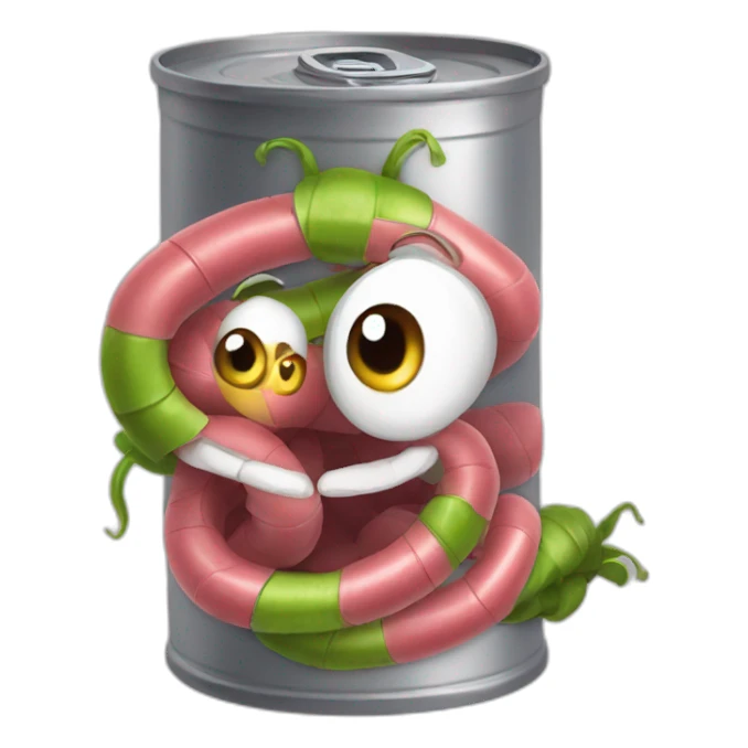can of worms sticker