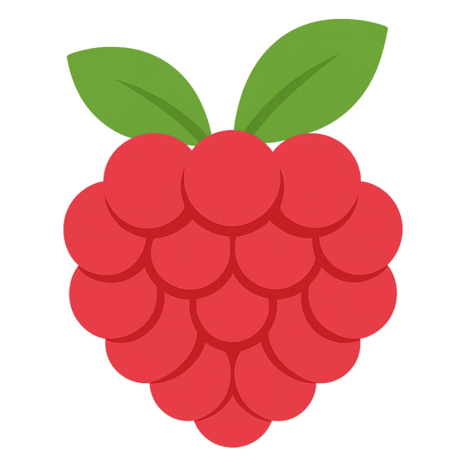 raspberry emoji style sticker