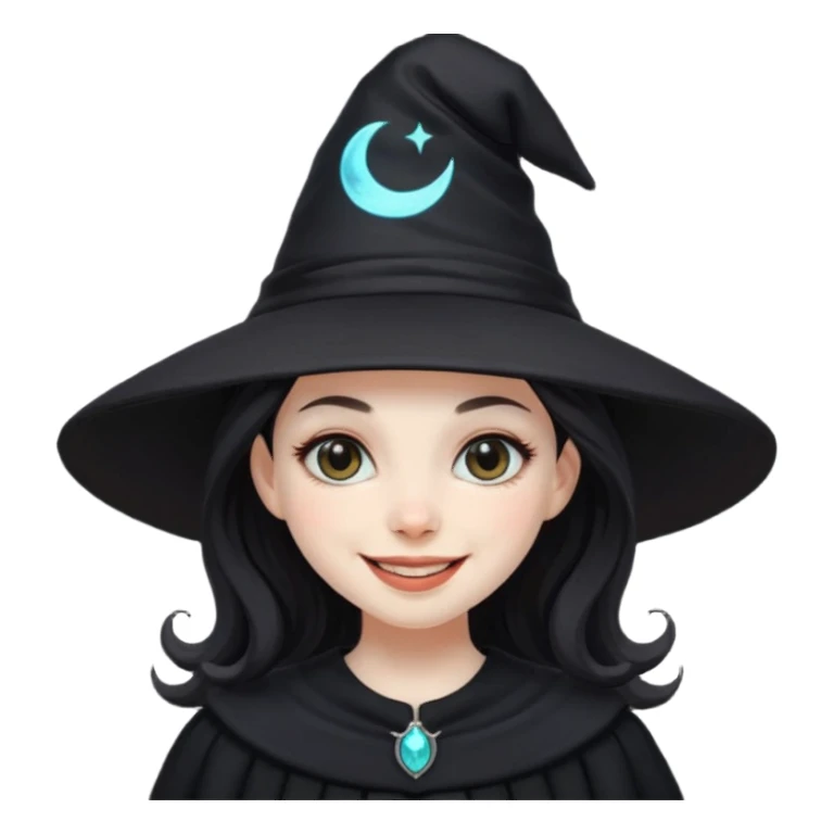 black witch girl sticker