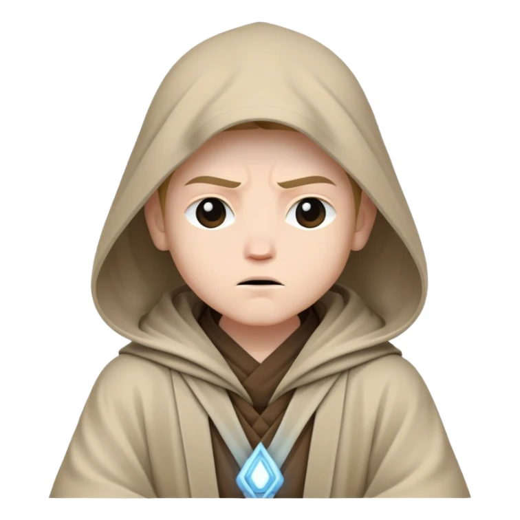 Jedi meditating with hood sticker