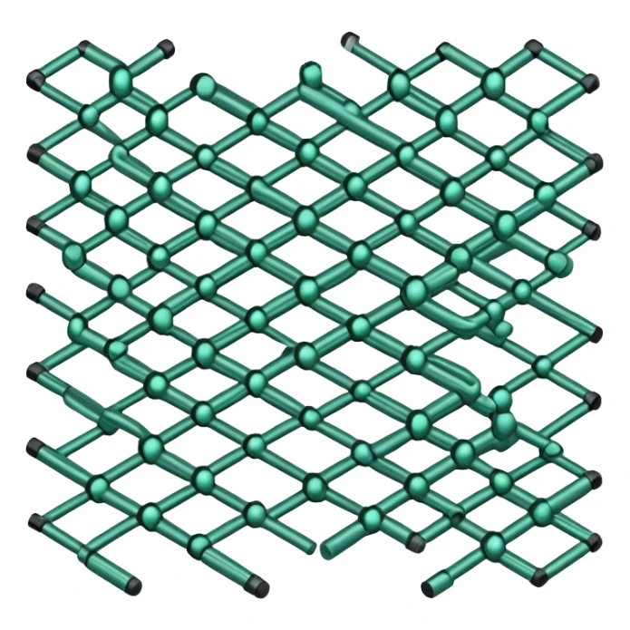 Thin metallic uranium fuel rods, precisely arranged in a hexagonal grid, industrial and realistic, no green sticker
