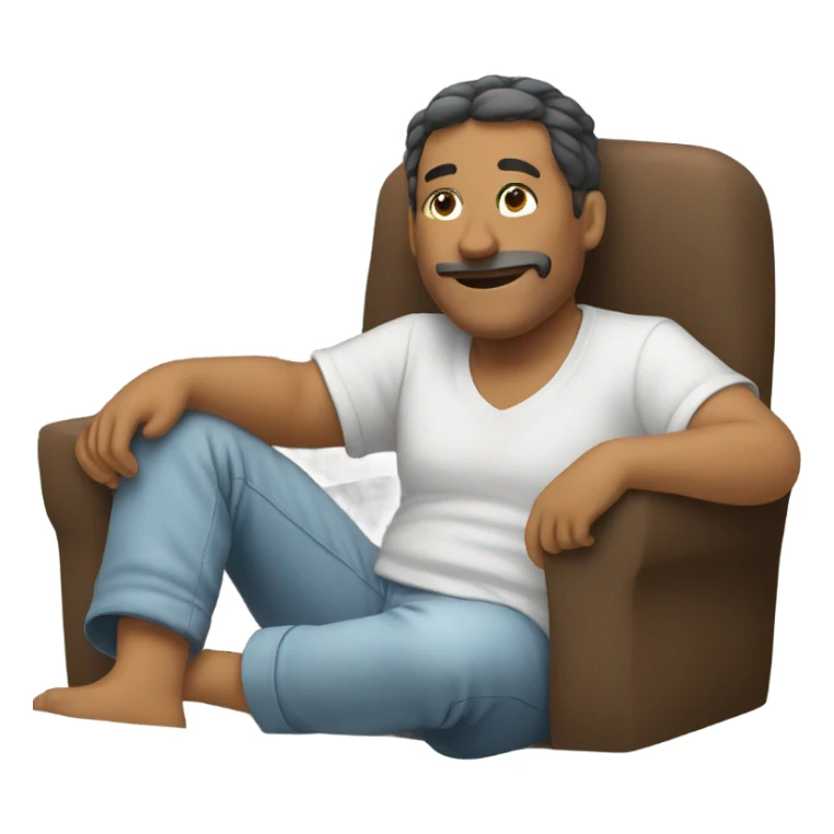 Sitting down relaxing  sticker