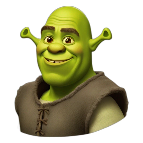 Blauwe shrek sticker