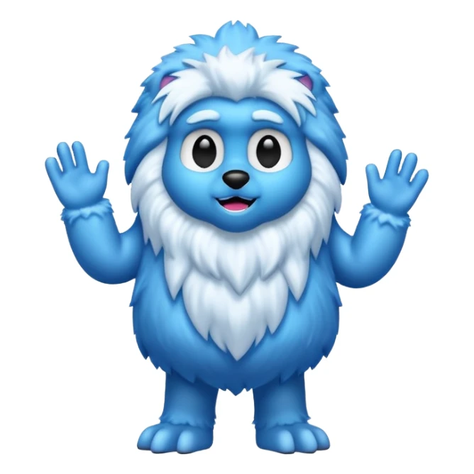 BLUE SNOW YETI sticker