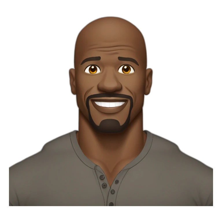 terry crews cartoon wearing henley sticker