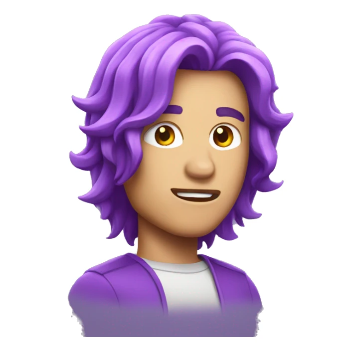 purple animated thunderbolt sticker